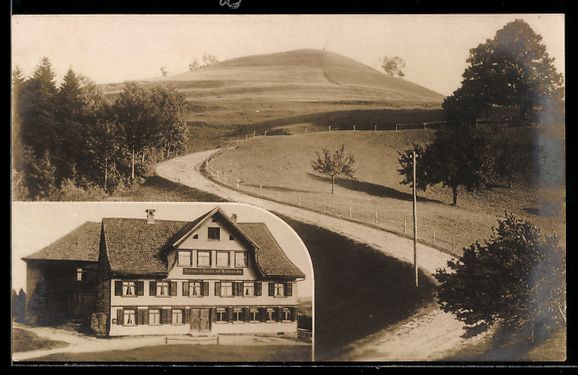 Cartoline postali: Allenwinden, Totalansicht Gasthaus zum K – Usato da Berlin venduto da bartko-reher