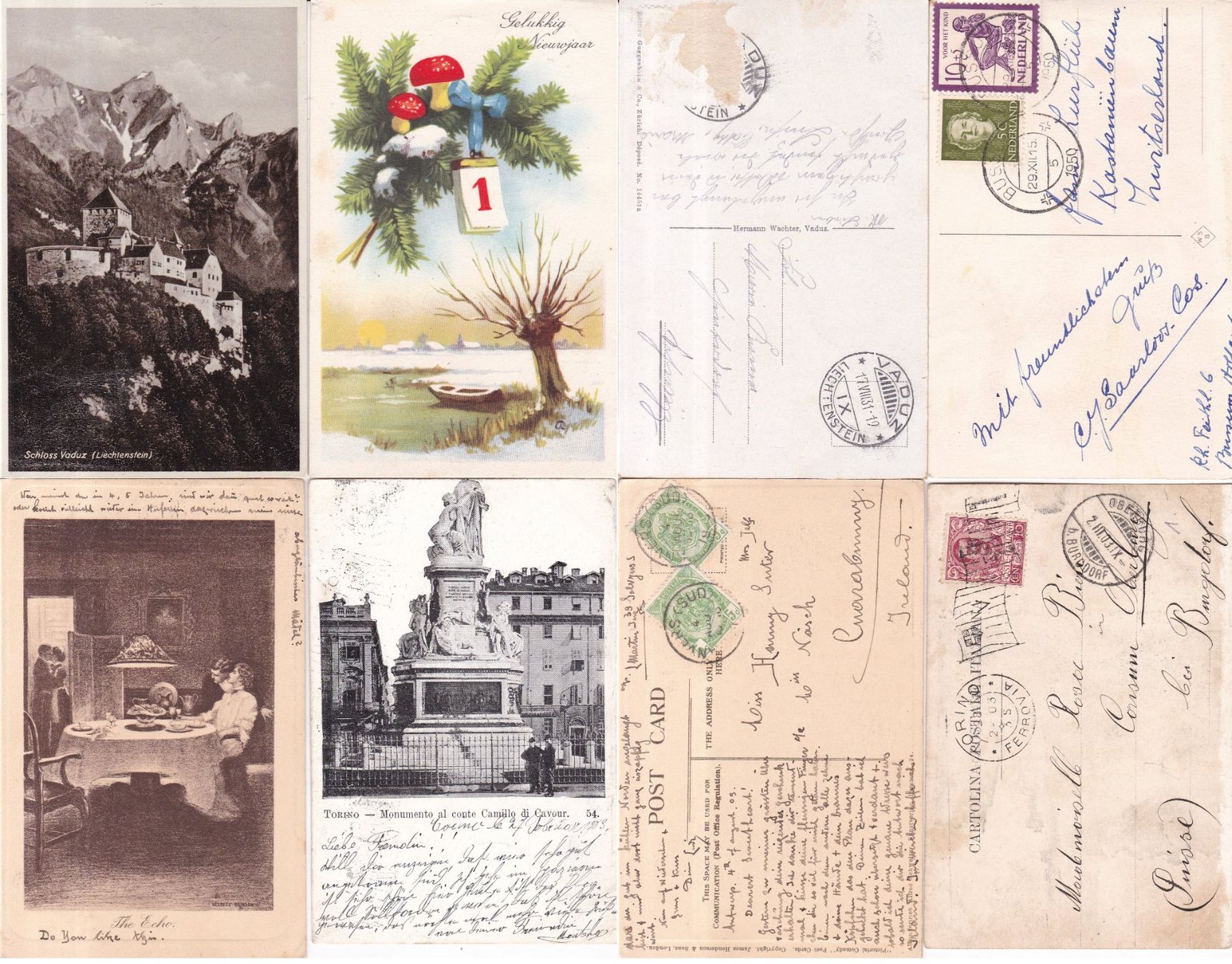 Cartoline postali: 25 Stk. Alte Ansichtskarten, Ausland, CH – Usato da Münchwilen AG venduto da Nesar 2