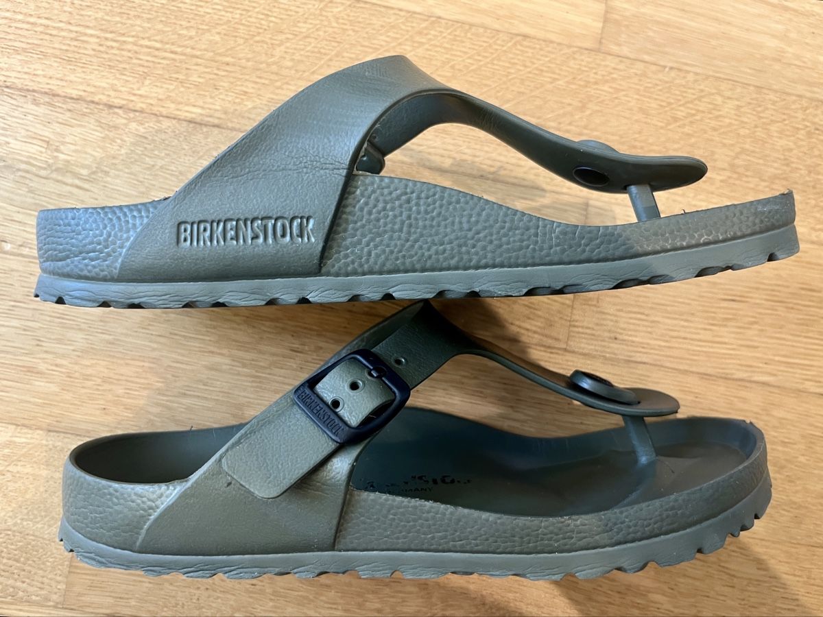 Birkenstock Scarpe da donna: Birkenstock Gizeh EVA khaki – Nuovo (secondo la descrizione) da Frauenfeld venduto da Babsi77 5