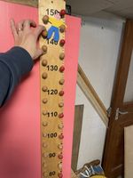 Messlatte für Kinder mit Wackelfigur