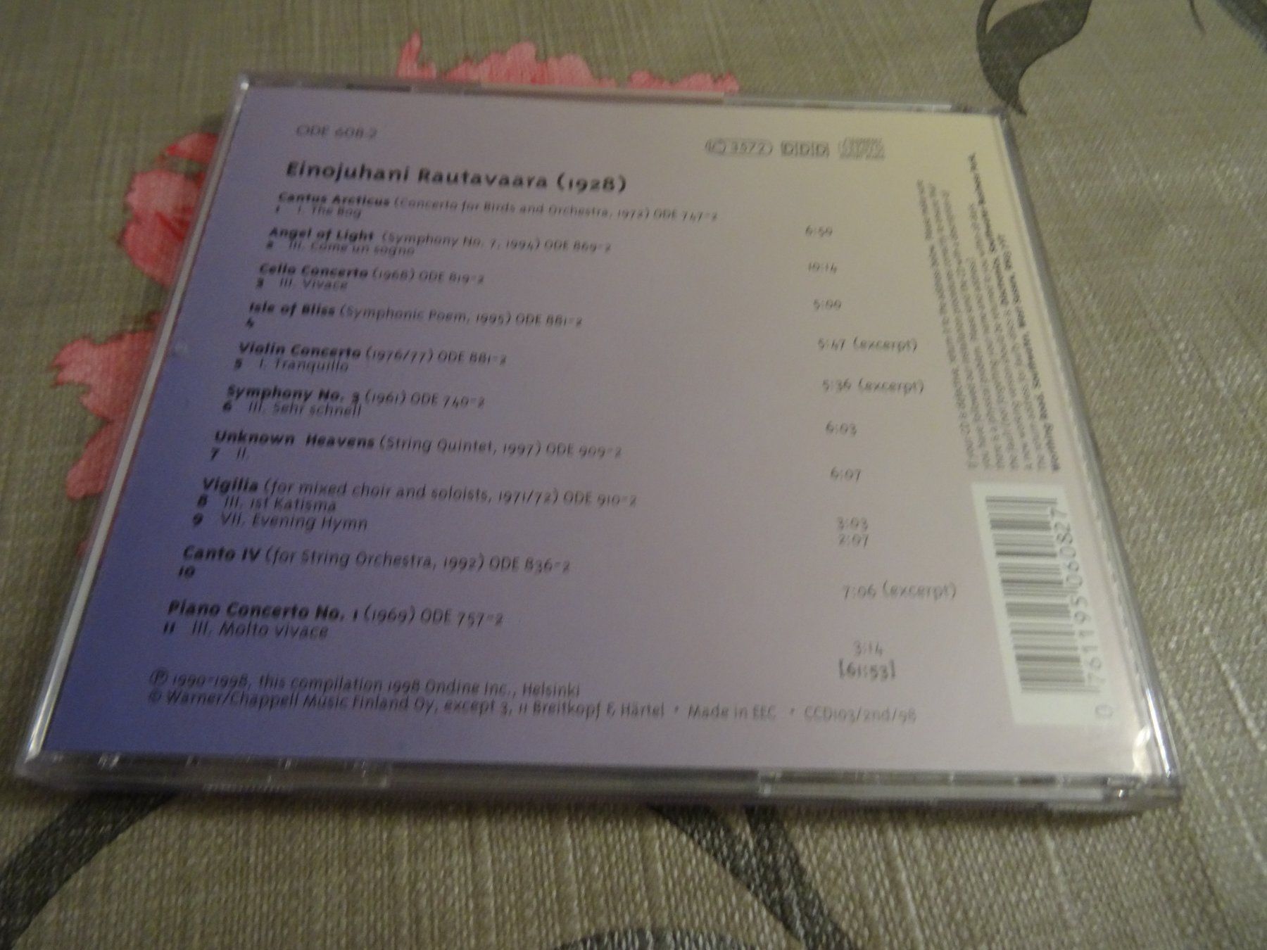 CDs: Rautavaara - Angels and beyond CD – D'occasion à Olten par Disc-Verkauf 1