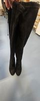 Elegante Overknee Stiefel aus echtem Wildleder, Gr. 39