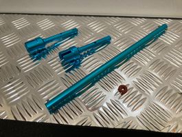 Mitnehmer & Hauptwelle Set zu Tamiya TT-02 Chassis ALU NEU!