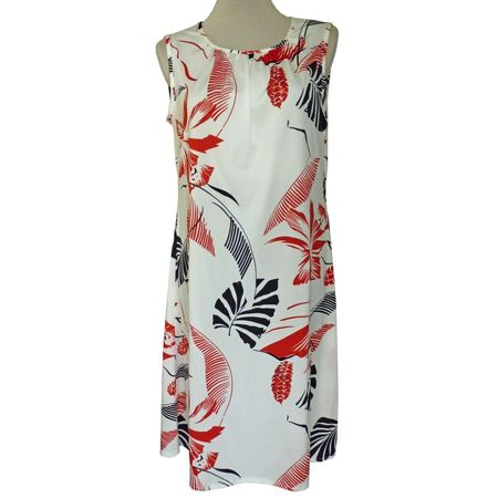 Kleid  Gr. L/XL pflegeleicht Hawaii Strand VINTAGE 1970s