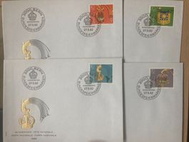 CH 1982 Satz 4 Ersttagsbriefe Pro Patria Wirtshausschilder