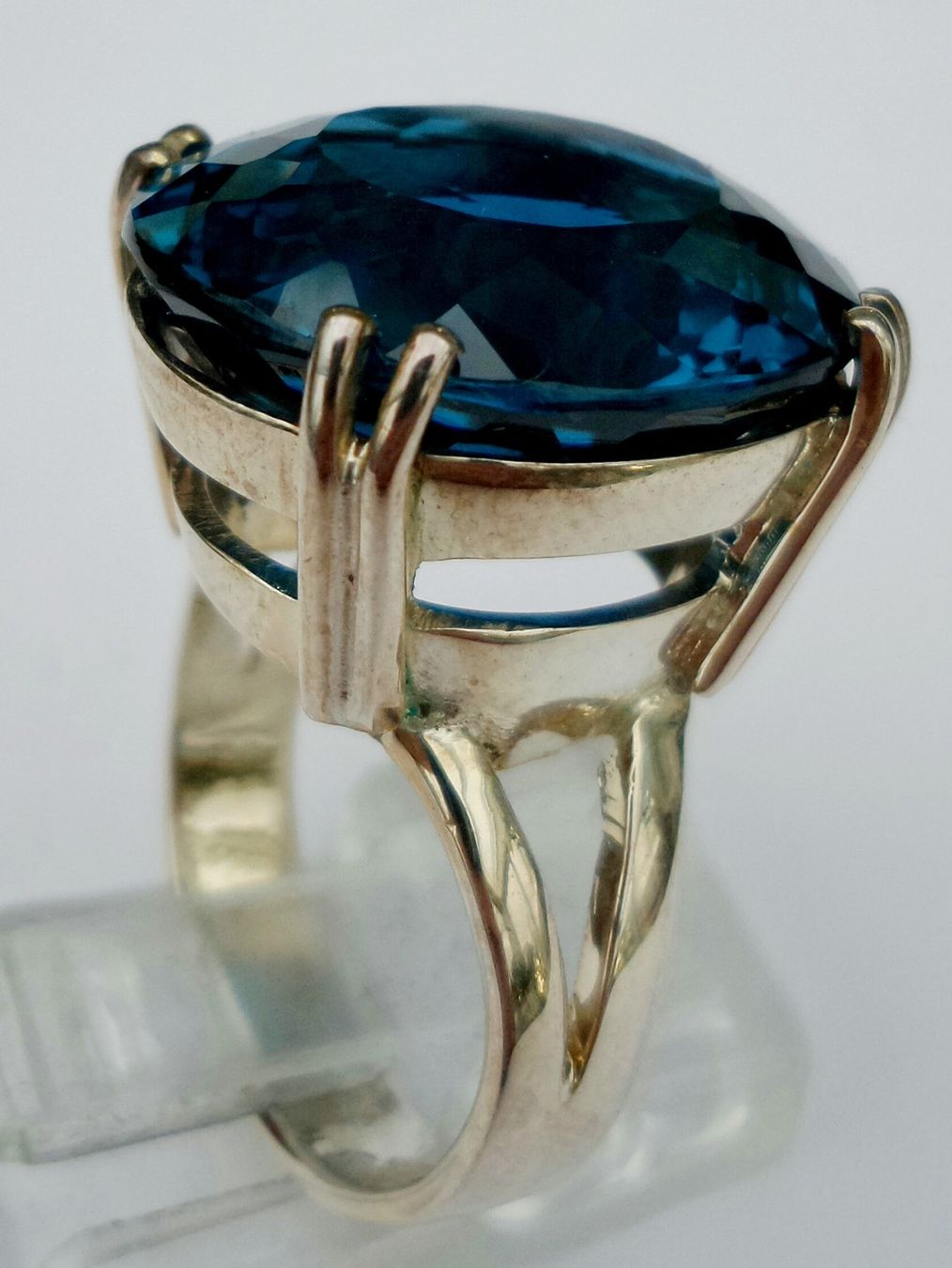 Anelli: Blau Topas Fingerring – Nuovo (secondo la descrizione) da Zürich venduto da Benedikt21 3
