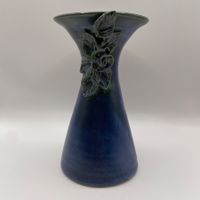 Daniel Schletti Keramikvase Schweizer Handarbeit Blau Vase