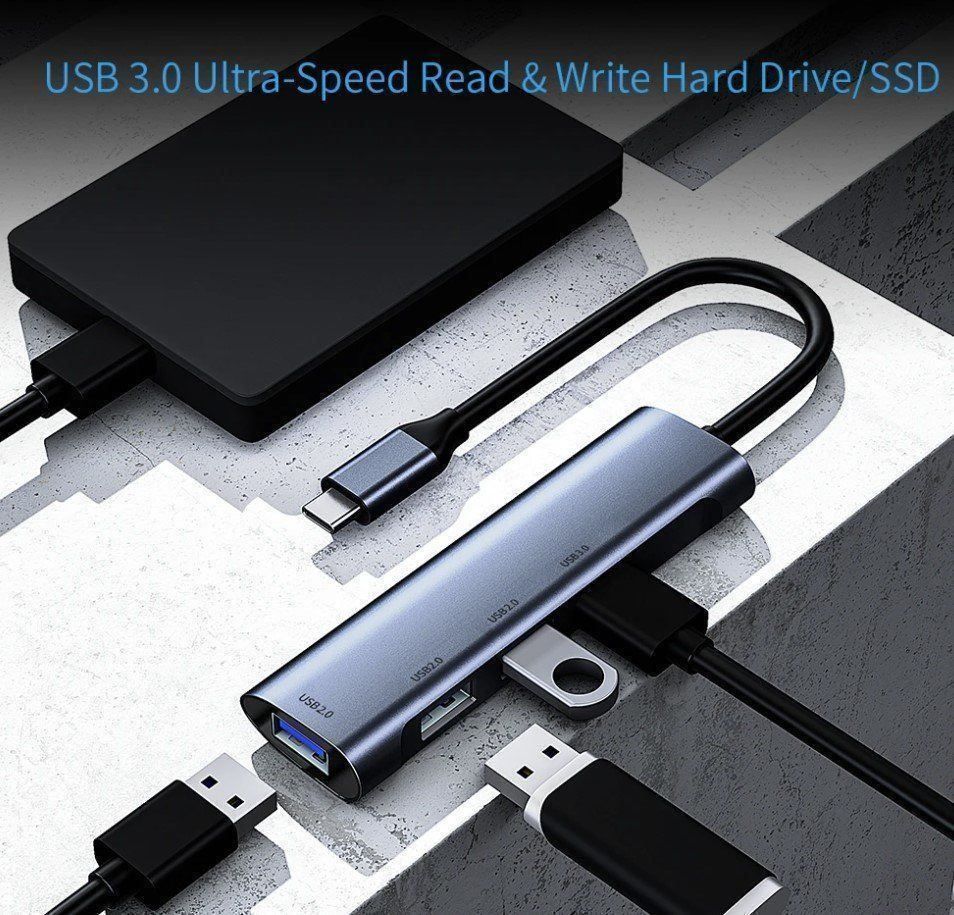 Docking station: Bakeey 4-In-1 USB-C HUB Docking Station – Nuovo e nell'imballaggio originale da Winterthur venduto da Pcline1 2