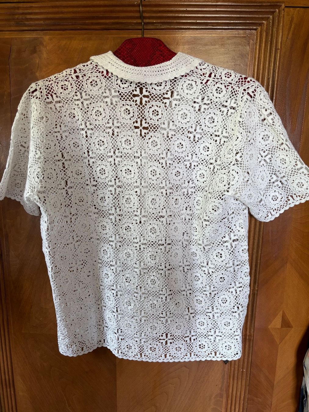 Maglioni & Felpe: Handgemachter Vintage gehäkelter Spitzen-Sommerpullover – Usato da Horgen venduto da uge_pd5p 2