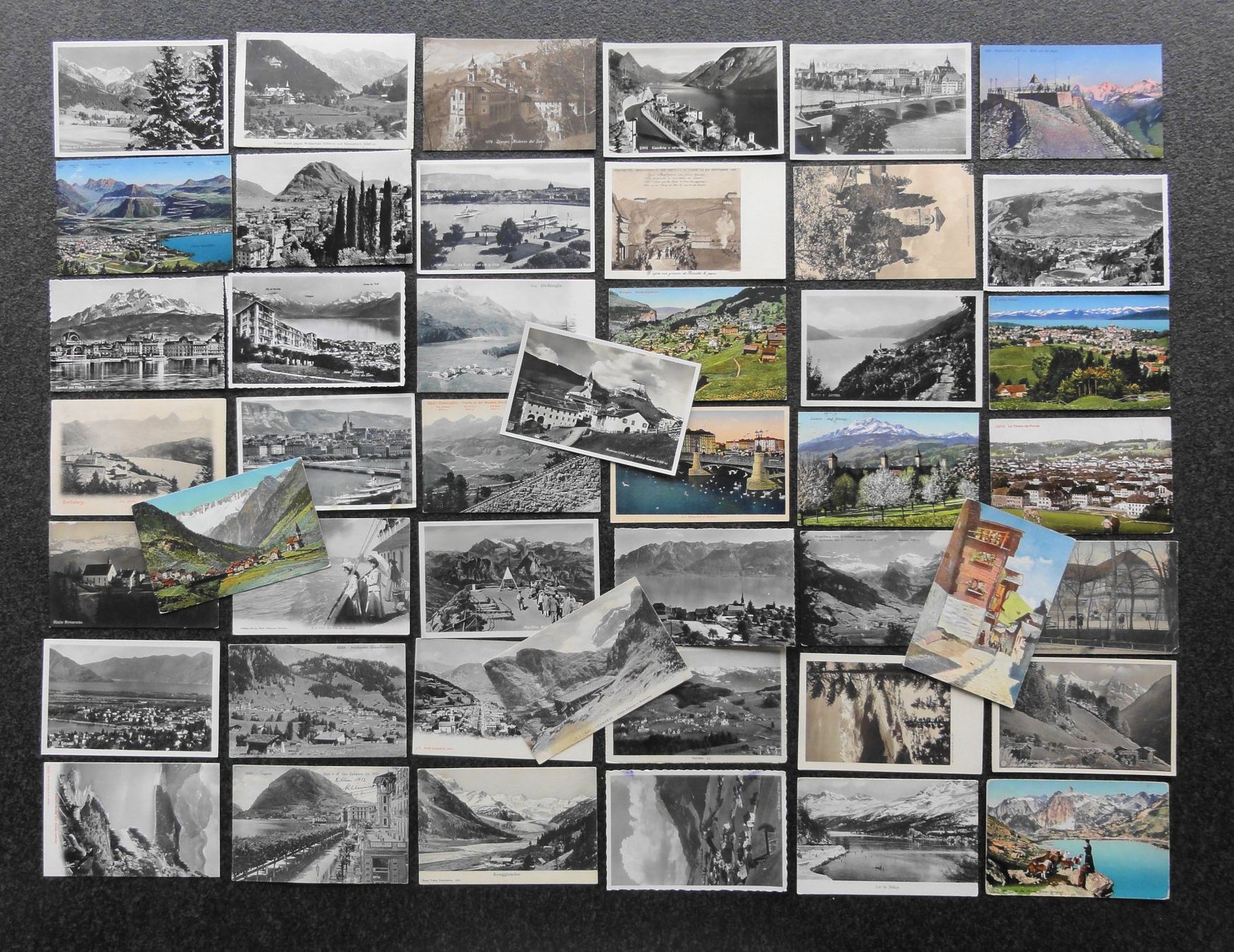 Cartoline postali: grosses Lot Ansichtskarten SCHWEIZ, zus. über 280 Stück – Usato da Reiden venduto da cinfis 2