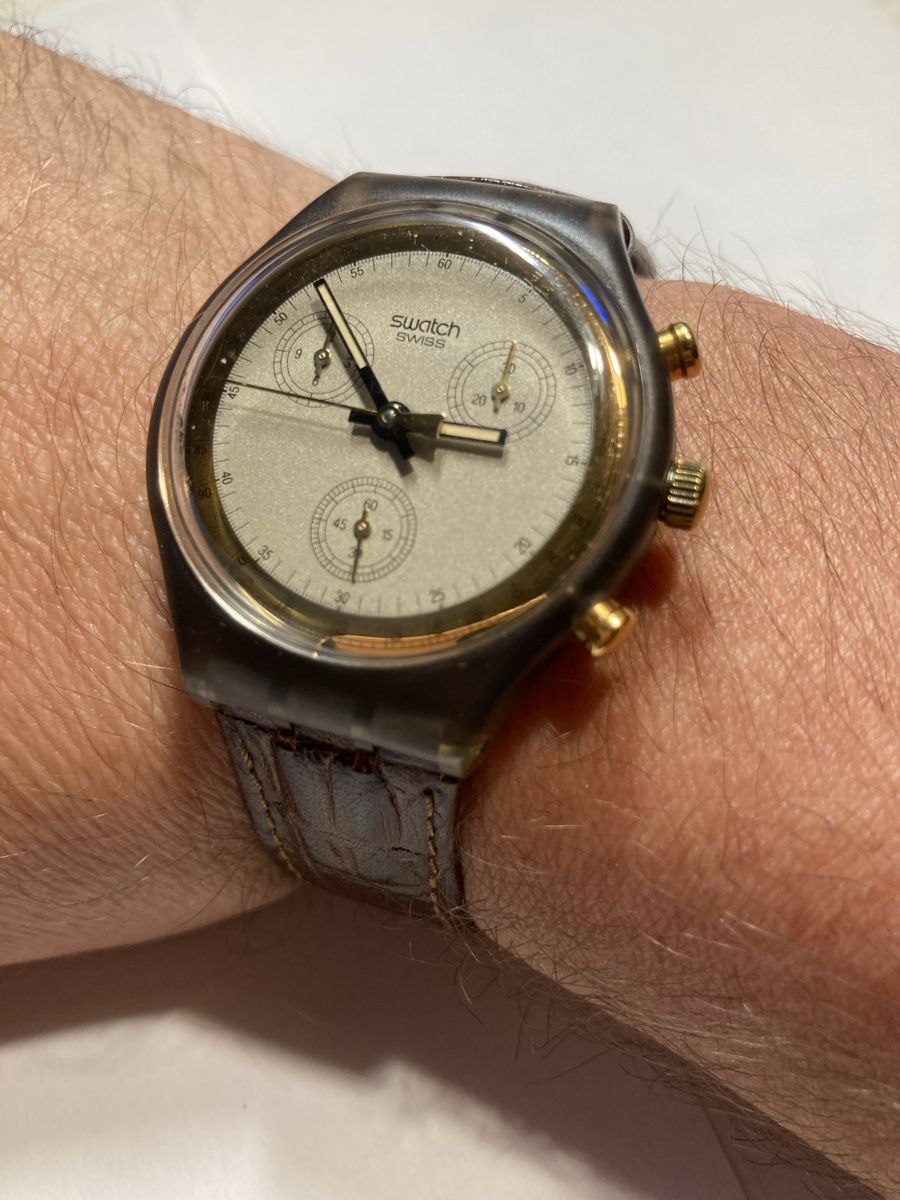Swatch Uhren: Swatch Chronograf quartz 1990, 37.5 mm – Gebraucht aus Glattbrugg von vintagemania 2