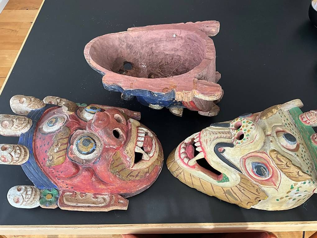 Sonstige Antiquitäten & Kunst: Holzmasken indonesische Schnitzerei – Gebraucht aus Ebnat-Kappel von Chantalle 2