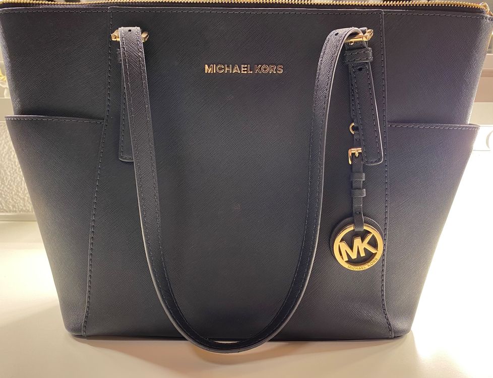 Original Michael Kors Handtasche in Navy blue NP 250 Fr. Kaufen