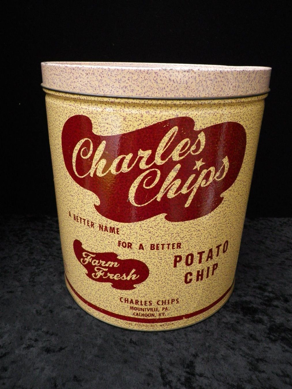 Barattoli: Blechdose Charles Chips USA Georgia – Usato da Reinach BL venduto da Annodomini 4