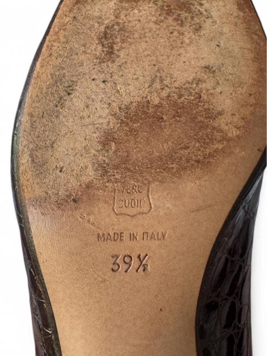 Scarpe da donna: Mario Cerutti Braune Leder Pumps – Usato da Kriens venduto da avalu 3