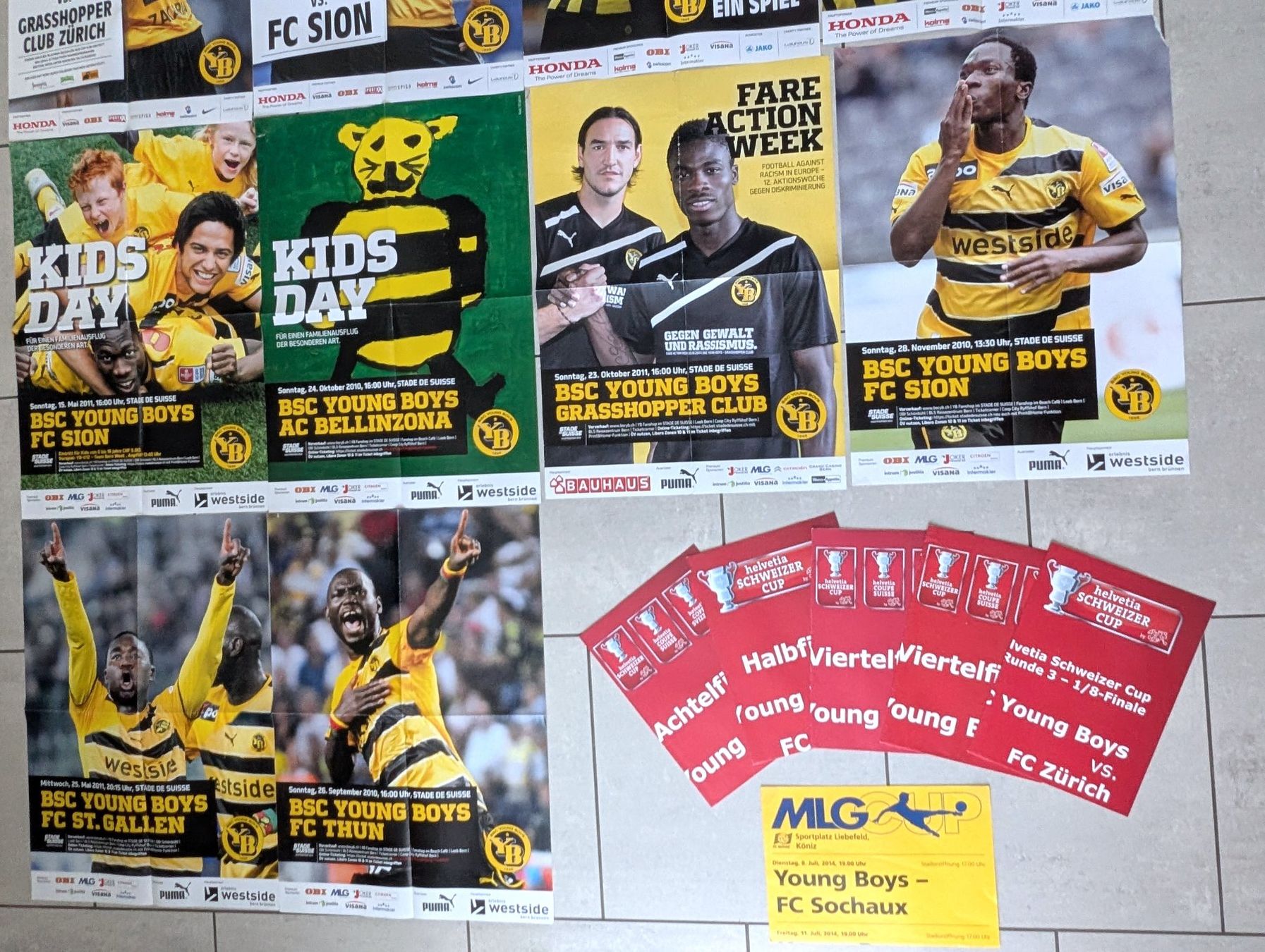 Foto & Immagini: 20 X BSC YOUNG BOYS MATCH PLAKATE – Usato da Spiegel b. Bern venduto da Natix 2