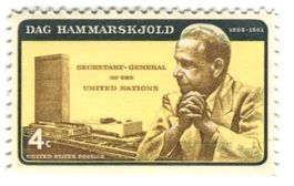 Briefmarke "UNO. Dag Hammarskjöld". USA