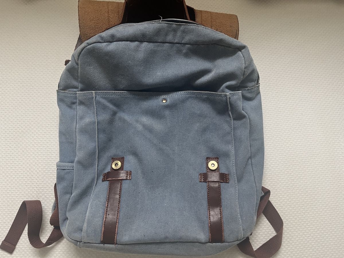 Zaini: Jeansrucksack mit Lederapplikationen – Usato da Freienbach venduto da alile 2