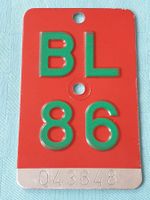 Velonummer BL 86