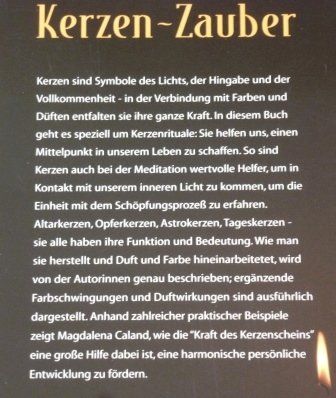 Bücher: Kerzen-Zauber – Neu und originalverpackt aus Mauren von Yeelen 2