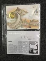 China Münzbrief mit 2 Jiao Münze 1981