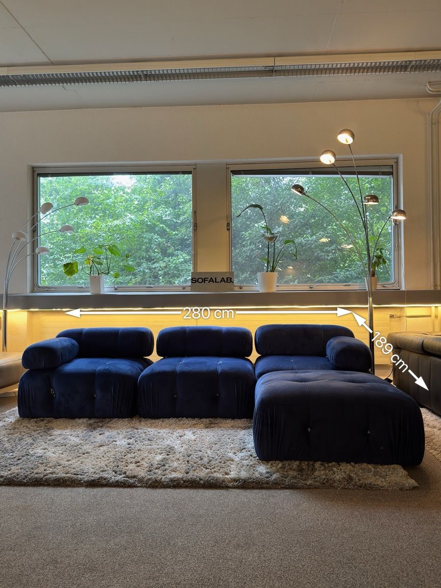 Divani: Modulares Sofa Marineblau – Usato da Fehraltorf venduto da Sofalab.swiss 9
