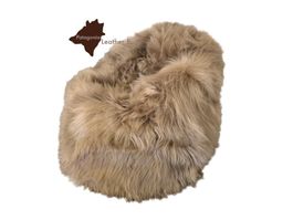 Pouf poire en peau de mouton - Lammfell Sitzsack