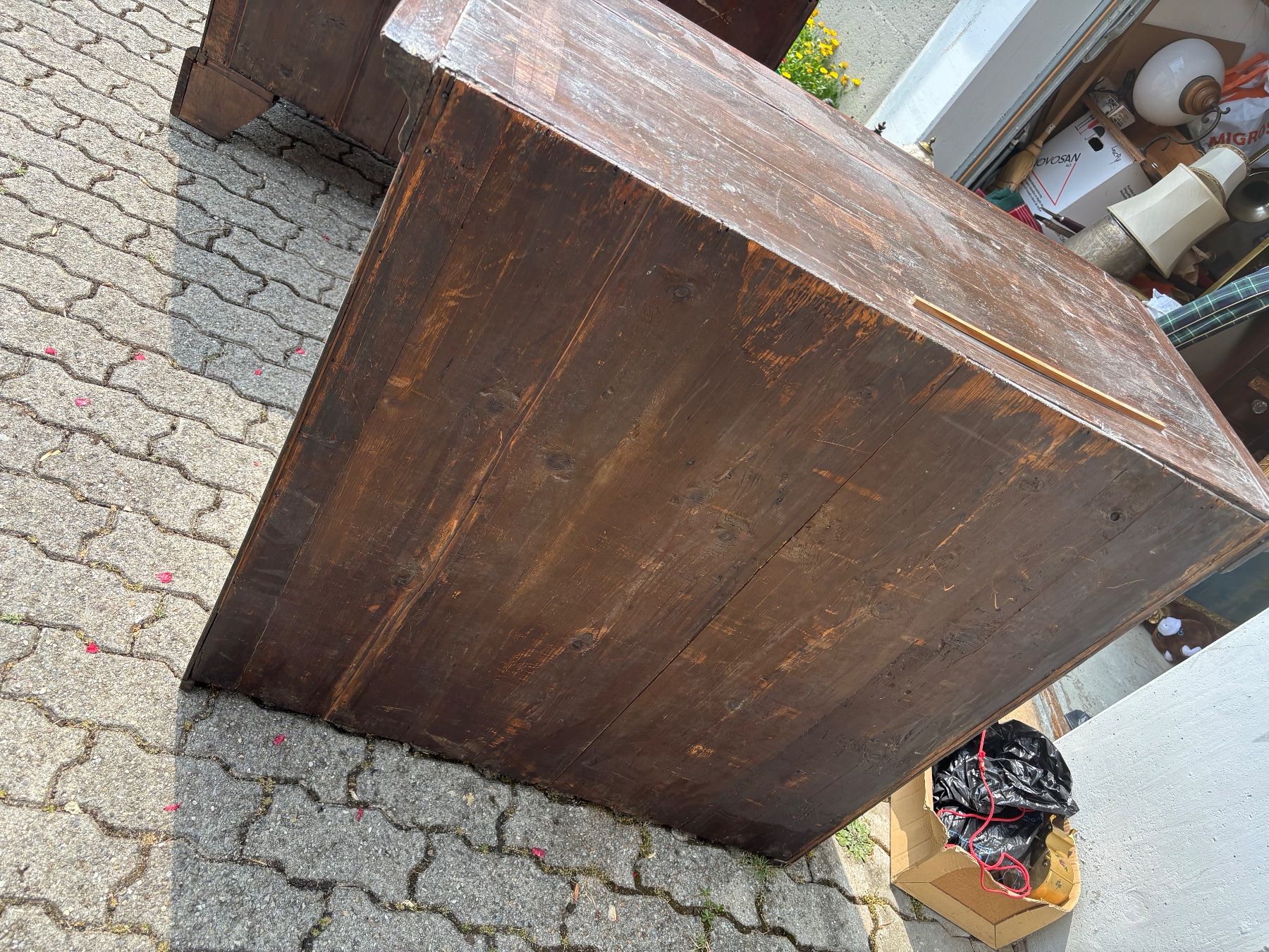 Cassettiere: COMMODE SCRIBAN EN PARTIE D'EPOQUE GEORGE III – Usato da Buttes venduto da ButtA15 4