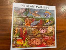 Gambia Marine Life Briefmarken