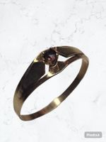 Toller Goldring aus 14 Karat mit wunderschönem Granat, Gr.56