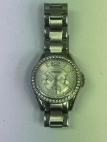 <Elegante Fossil Damenuhr mit Strass>