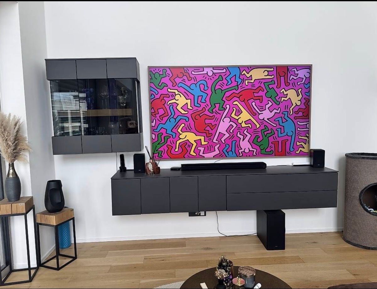 Mobili TV: Design Wohnwand - Schiefergrau 2 teilig – Usato da Zürich venduto da rotweristes 3