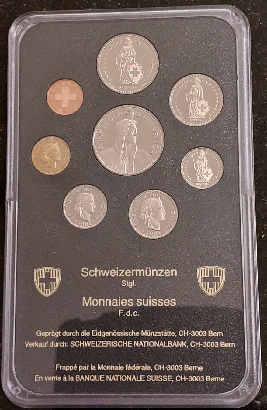 Tutti le monete: Münzsatz Schweiz 1984 stgl. – Nuovo (secondo la descrizione) da Arch venduto da coinsandmore 1
