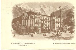 Interlaken -Eden Hotel -Telefon 20 + 1921