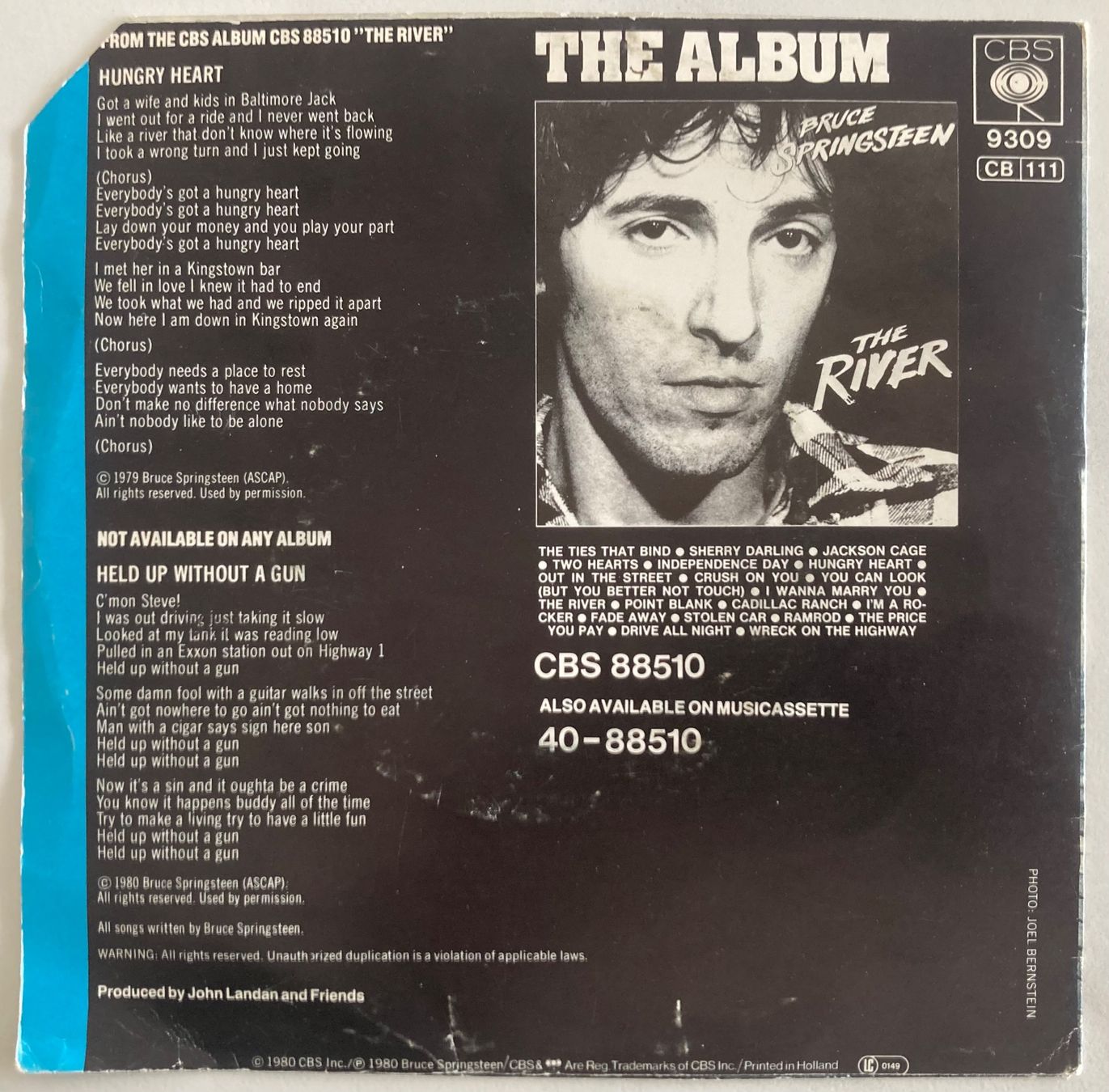 Dischi in vinile: BRUCE SPRINGSTEEN - HUNGRY HEART – Usato da Poliez-Pittet venduto da Newtown-Records 1