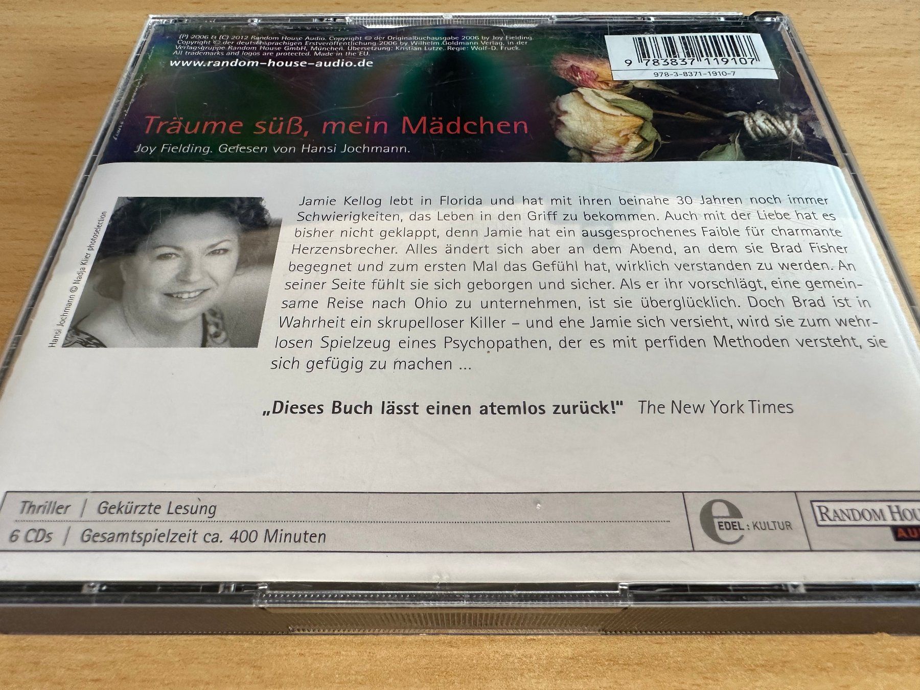 Hörbücher: Joy Fielding - Träume süss, mein Mädchen - 6 CD – Gebraucht aus Rikon im Tösstal von Alpenmutz 1