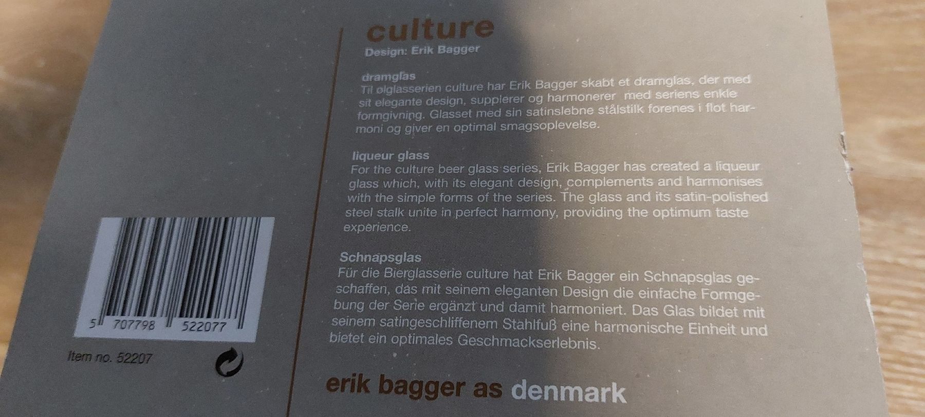 Bicchieri: erik bagger- 8x 5cl Schnapsglass – Nuovo (secondo la descrizione) da Zweilütschinen venduto da badguy79 2