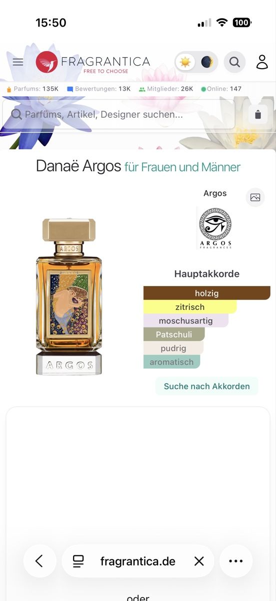 Argos Profumi & Eau de Toilette: Argos Danae , 2 ml – Usato da Sursee venduto da nst_czk2 1