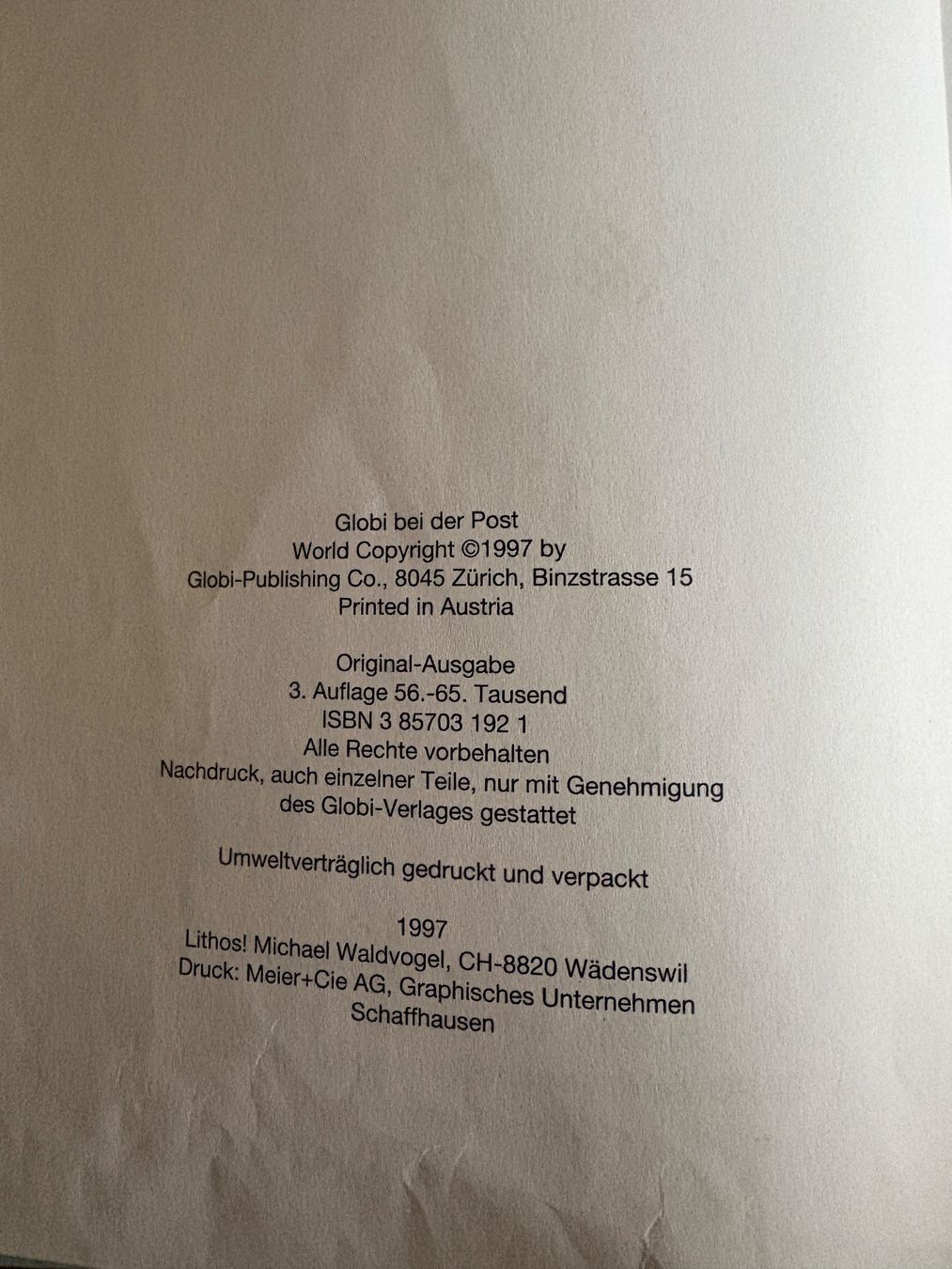 Libri: Globi bei der Post – Usato da Zürich venduto da sch_kqj7 1