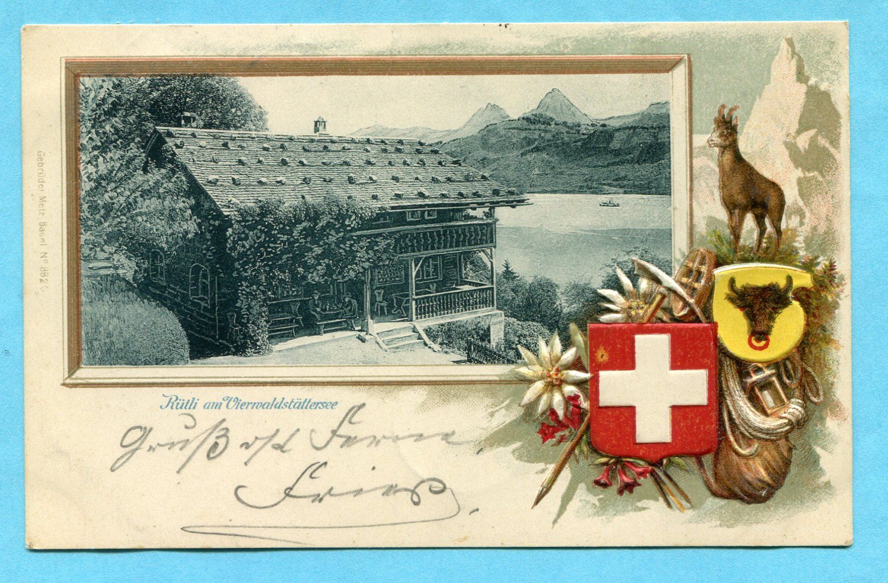 Cartoline postali: Rütli 1901 – Usato da Opfikon venduto da Prophila