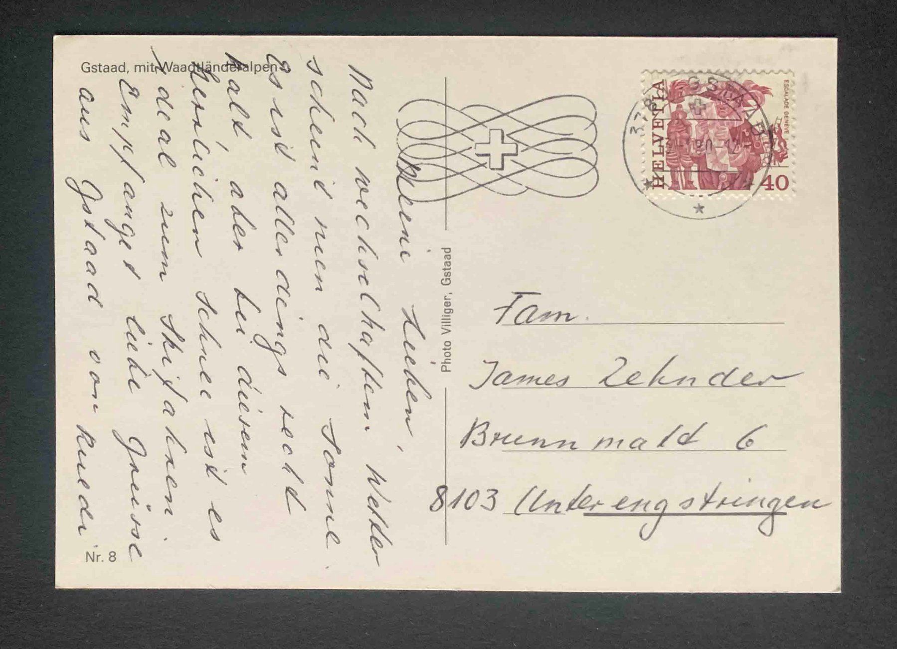 Cartoline postali: AK Gstaad mit Waadtländeralpen – Usato da Goldau venduto da artelier1 1