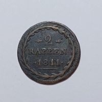 2 Rappen 1811 Aargau s-ss