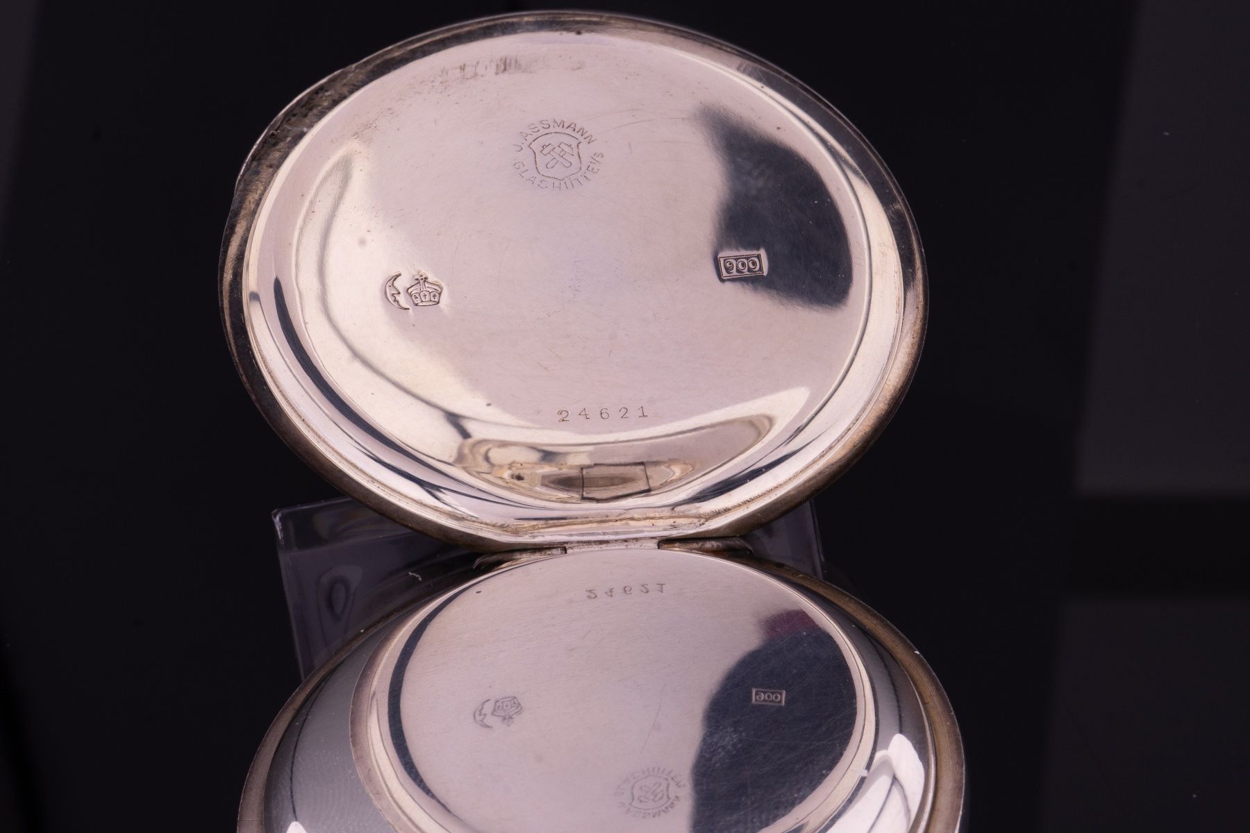 Orologi: J. Assmann Glashütte Lépine Taschenuhr Silber – Usato da Bülach venduto da M.RothUhrenatelier 3