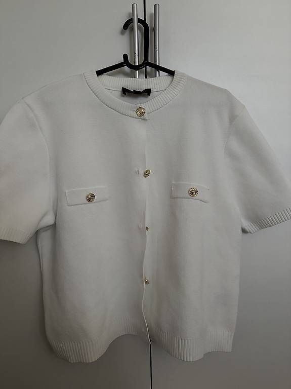 T-Shirts: Zara Strickshirt Weiss Gr. S  – Gebraucht aus Niederhasli von altinaa_