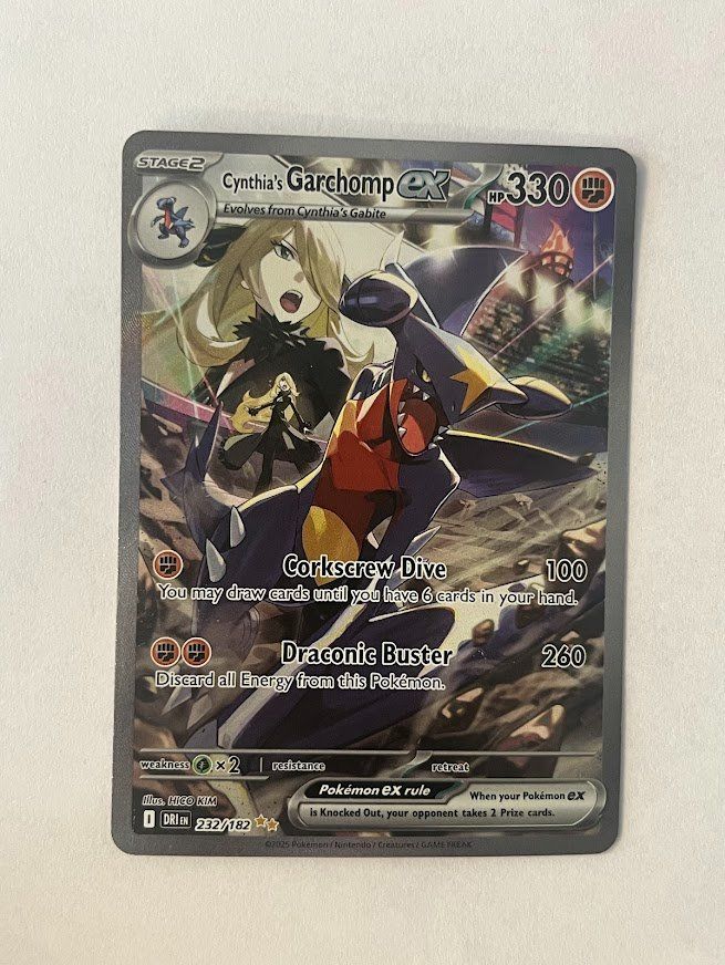 Pokémon Carte collezionabili: Pokemon - Cynthias Garchomp EX DRi 232 – Usato da schaan venduto da Schokoloco