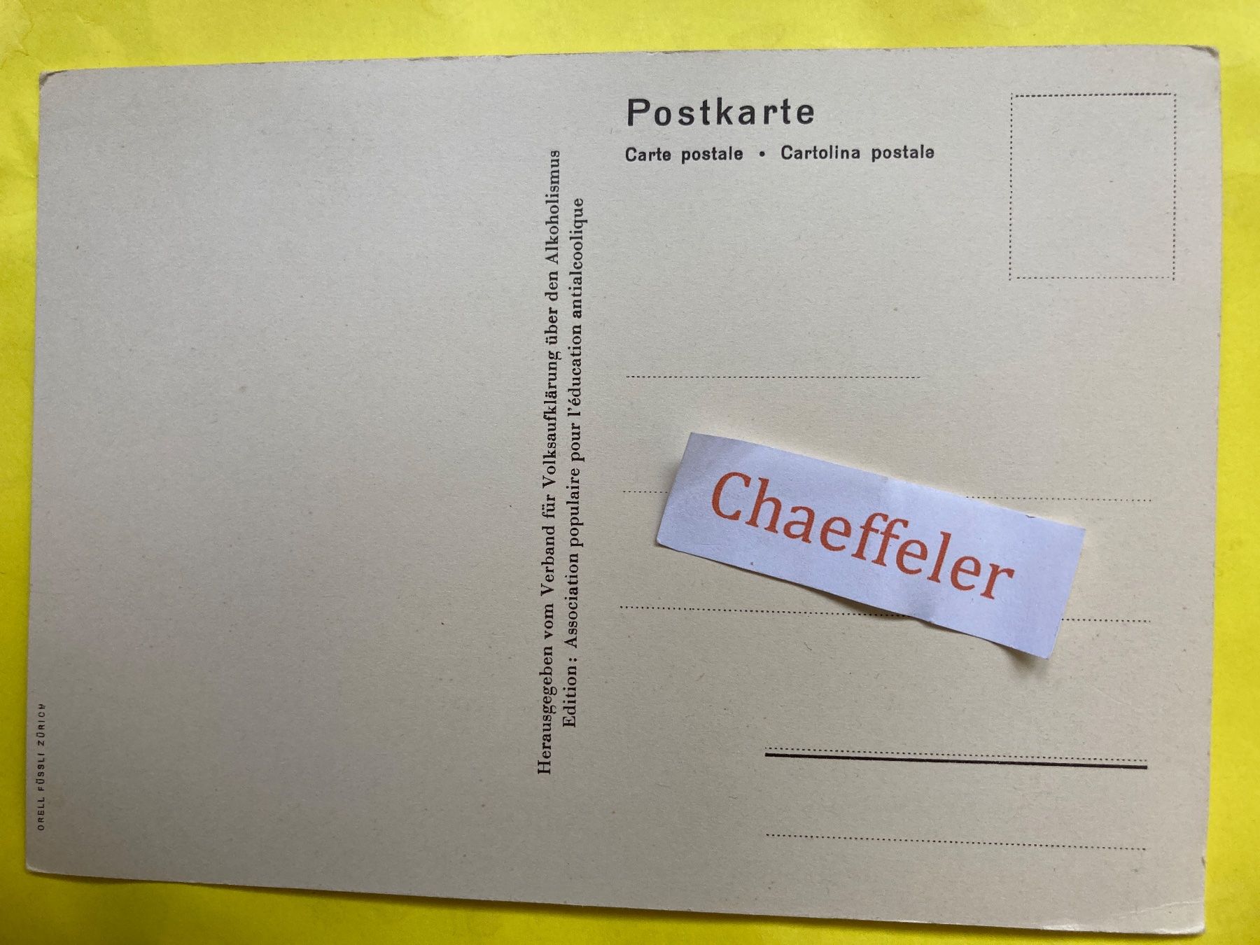 Ansichtskarten: Im Unter-Engadin - Maison Fans La Basse-Engadin – Gebraucht aus Zürich von Chaeffeler 1