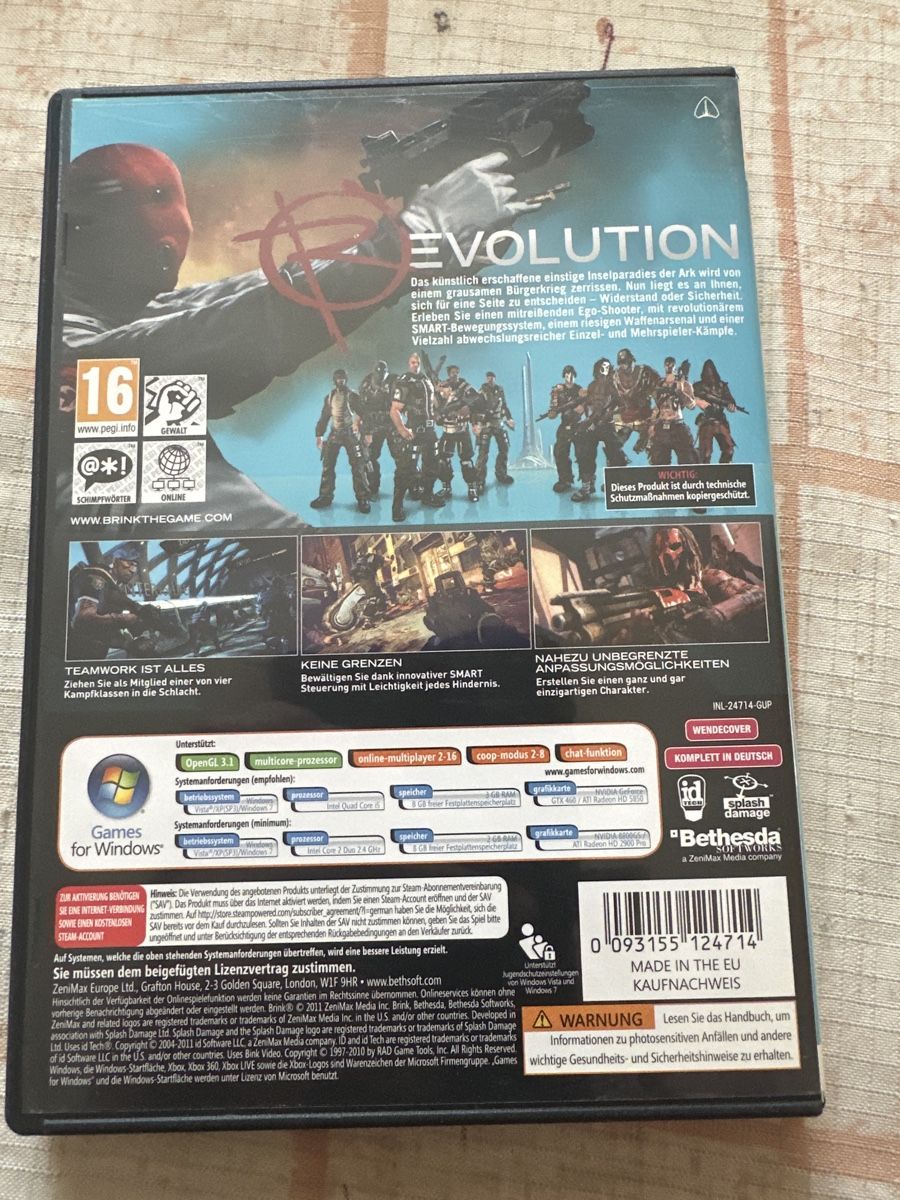 Giochi: PC Game Brink Uncut – Usato da Schaffhausen venduto da D-MAC 1