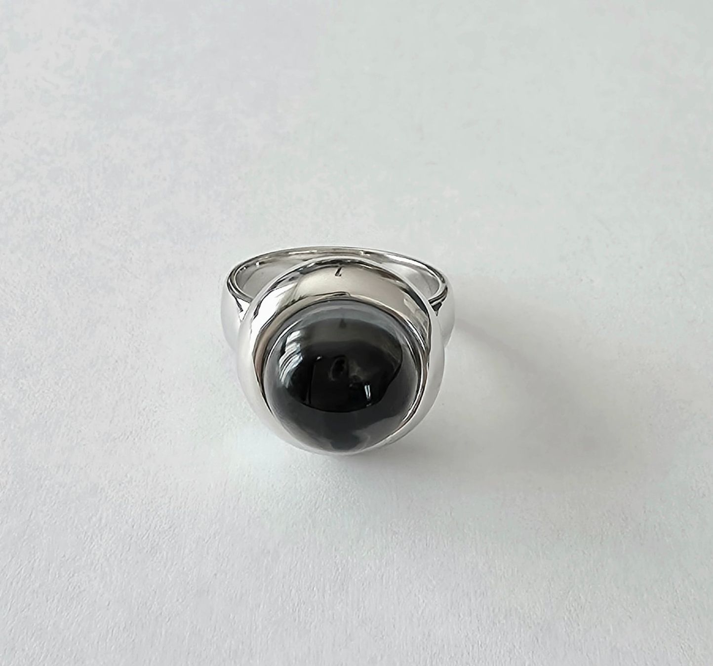 Ringe: Schlichtes Design Silberring 925 mit Bergkristall-Cabochon – Neu und originalverpackt aus Uetikon am See von Coralreef 5