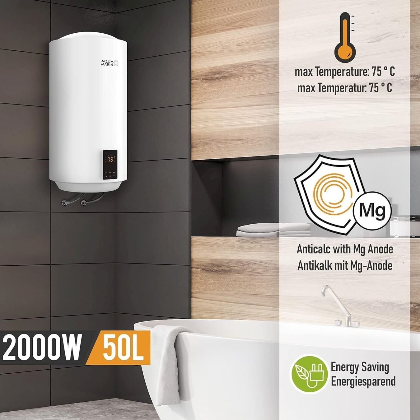Installations sanitaires: Elektro SMART Warmwasserspeicher 50L – Neuf avec emballage d'origine à Bottighofen par zaap 2
