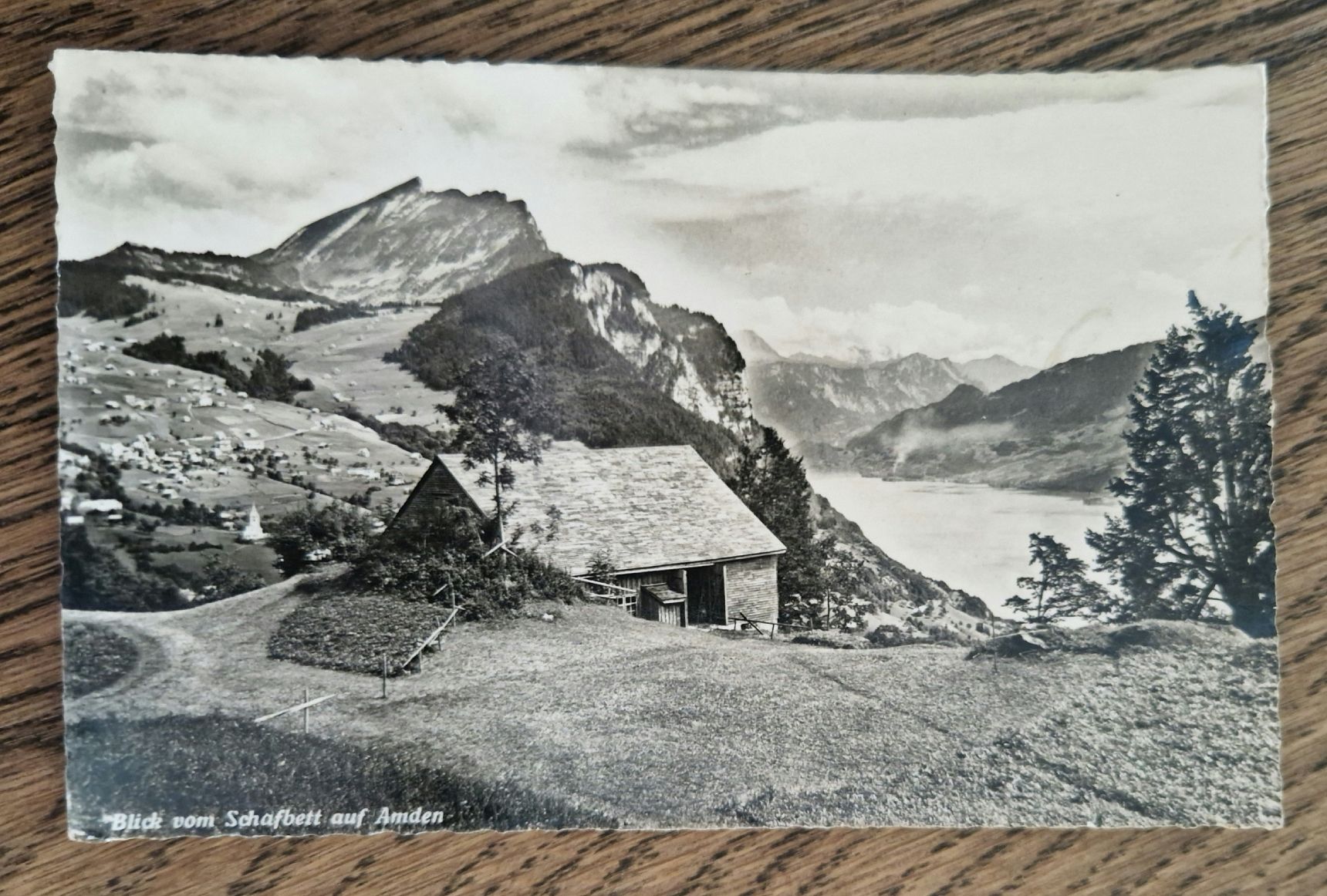 Cartes postales: Blick vom Schafbett nach Amden 1946 – D'occasion à Ebikon par Donar50